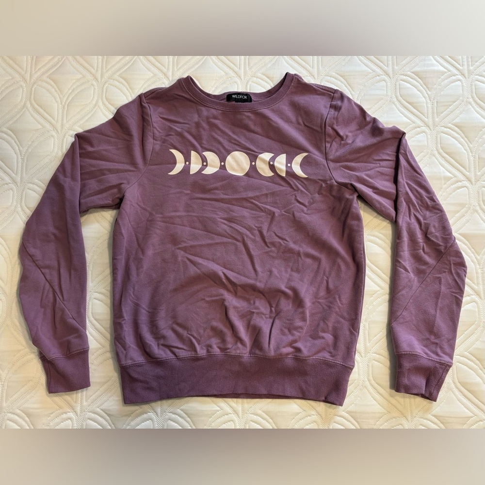 Wildfox Women’s Purple Moon Phase Sweatshirt